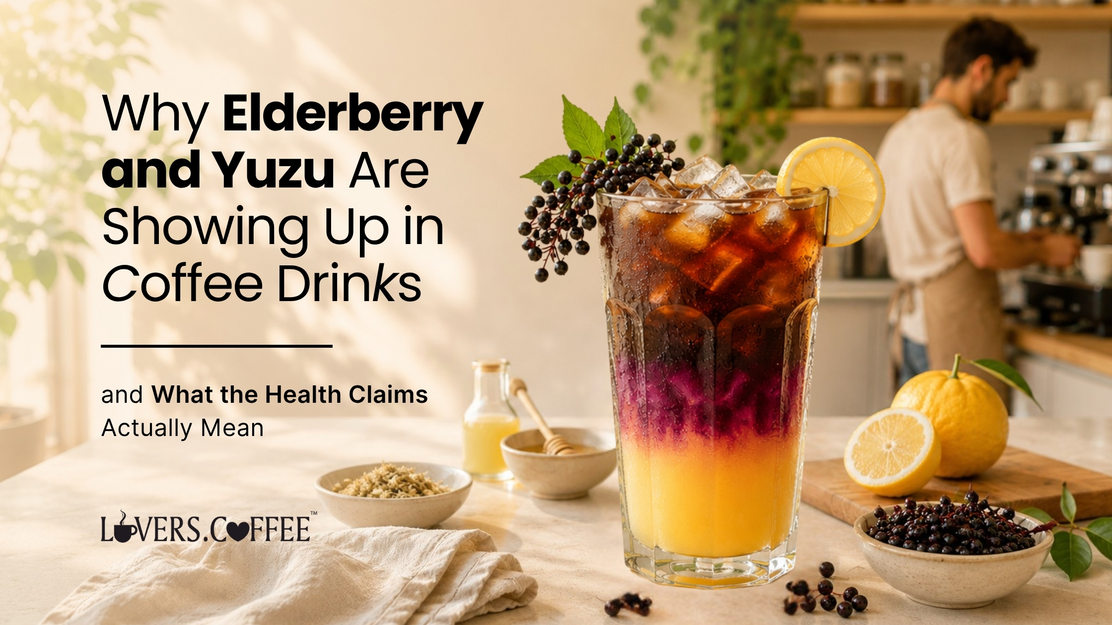 yuzu & elderberry coffee