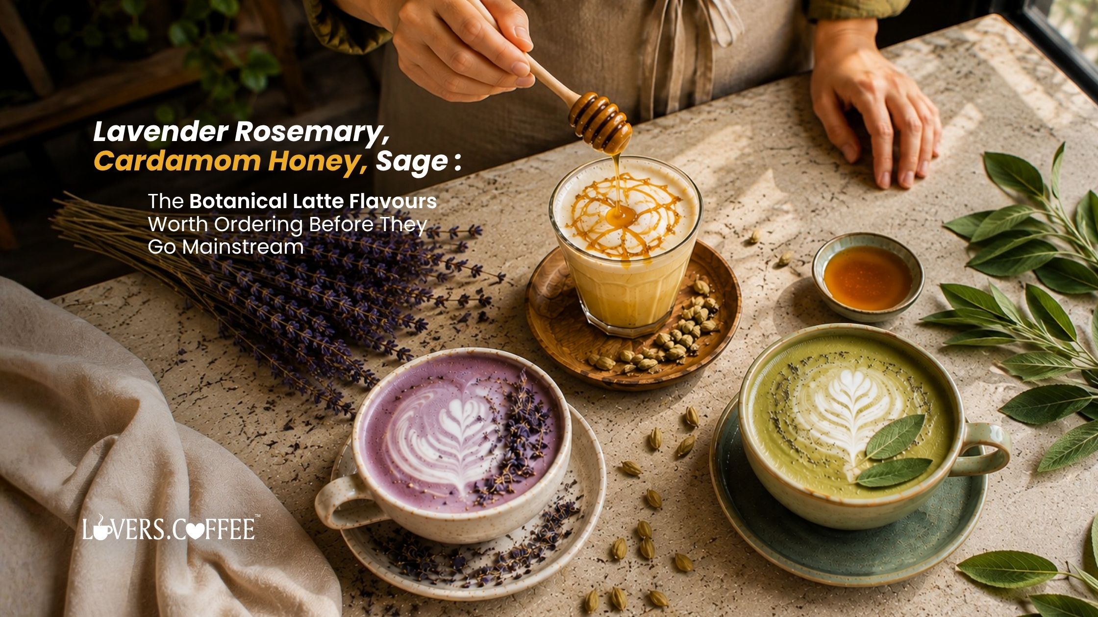 Botanical latte flavors