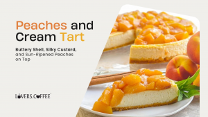 peaches and cream tart