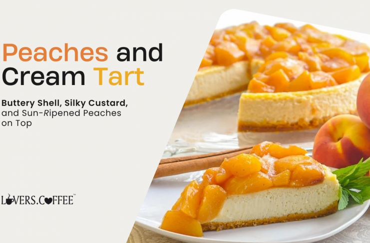 peaches and cream tart