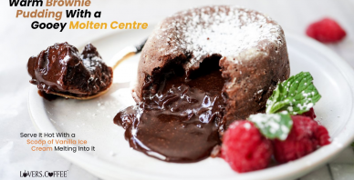 warm brownie pudding