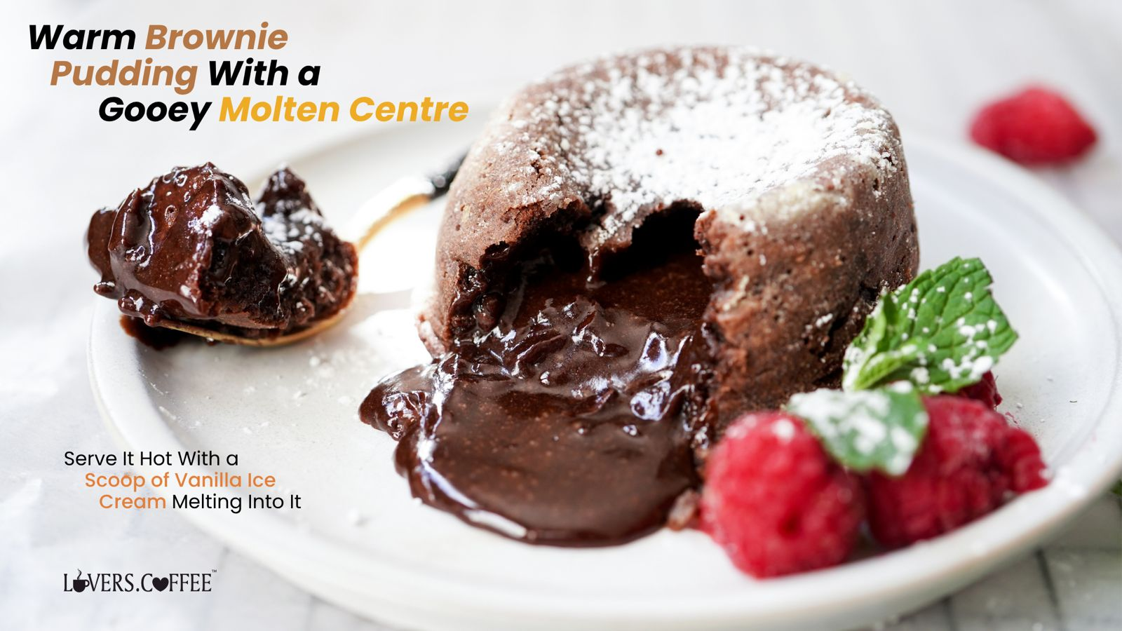 warm brownie pudding